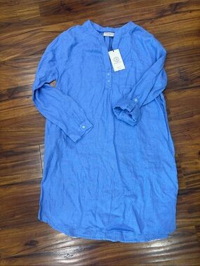 martha stewart denim dress | Dresses | Womens Short Sleeve Shift Category_Default Category/Sale/Categories/Dresses casual look in this Wear Cotton Dress Party Denim shift Color:Light Rose Gold
